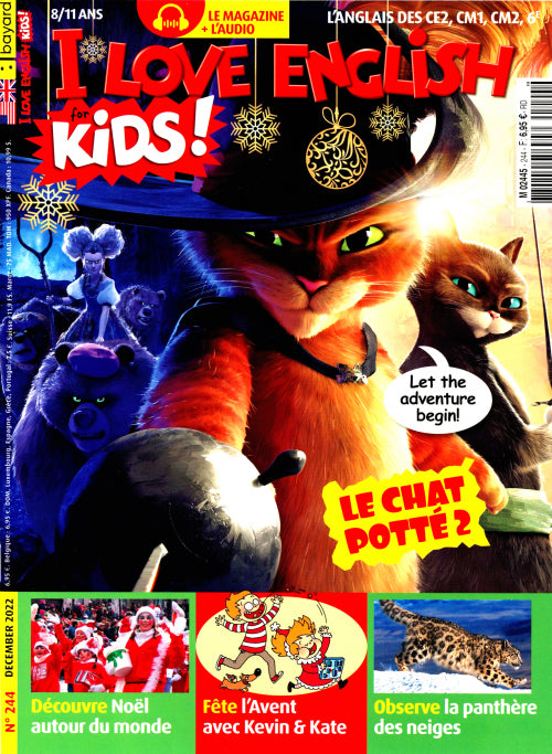 MAG I LOVE ENGLISH KIDS #244+CD- DÉCEMBRE 2022