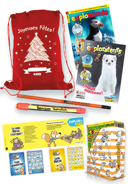 Sac à surprises de Noël - 6 à 10 ans "Les Explorateurs"