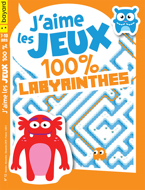 J'AIME LES JEUX NO12- 100% LABYRINTHES