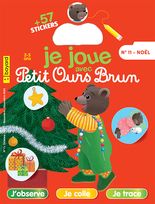 JE JOUE AVEC PETIT OURS BRUN -  NOËL!