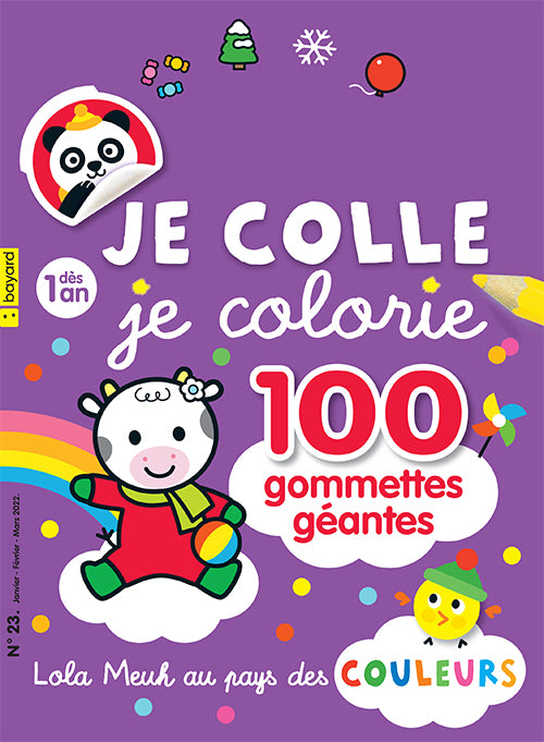 Je colle, je colorie no 23 - Lola Meuh au pays des couleurs