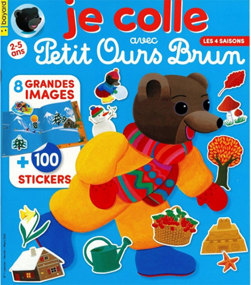 JE COLLE AVEC PETIT OURS BRUN NO1