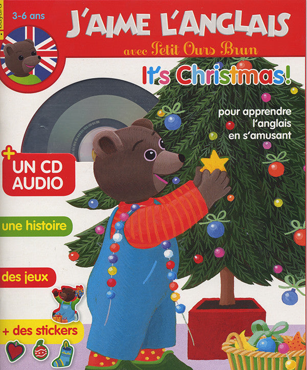 J'AIME L'ANGLAIS AVEC PETIT OURS BRUN - IT'S CHRISTMAS
