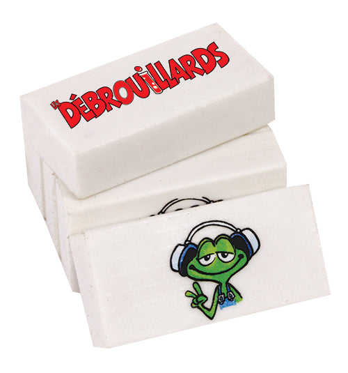 PAQUET DE 5 GOMMES À EFFACER LES DÉBROUILLARDS // promo exploboutique