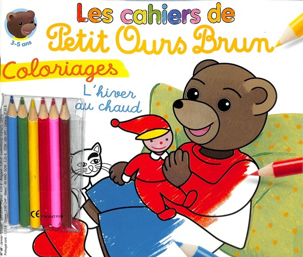 LES CAHIERS DE PETIT OURS BRUN - Coloriages l'hiver au chaud