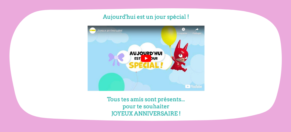JOYEUX ANNIVERSAIRE