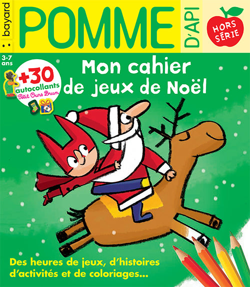 HORS SÉRIE: Mon cahier de jeux de Noël NO36 - Pomme d'Api