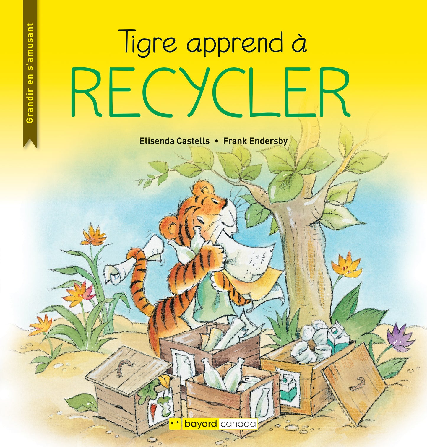 Tigre apprend à recycler