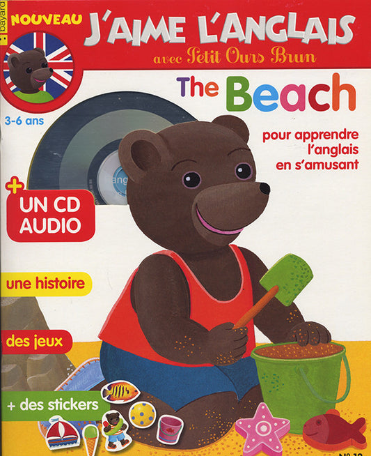 J'AIME L'ANGLAIS AVEC PETIT OURS BRUN - THE BEACH