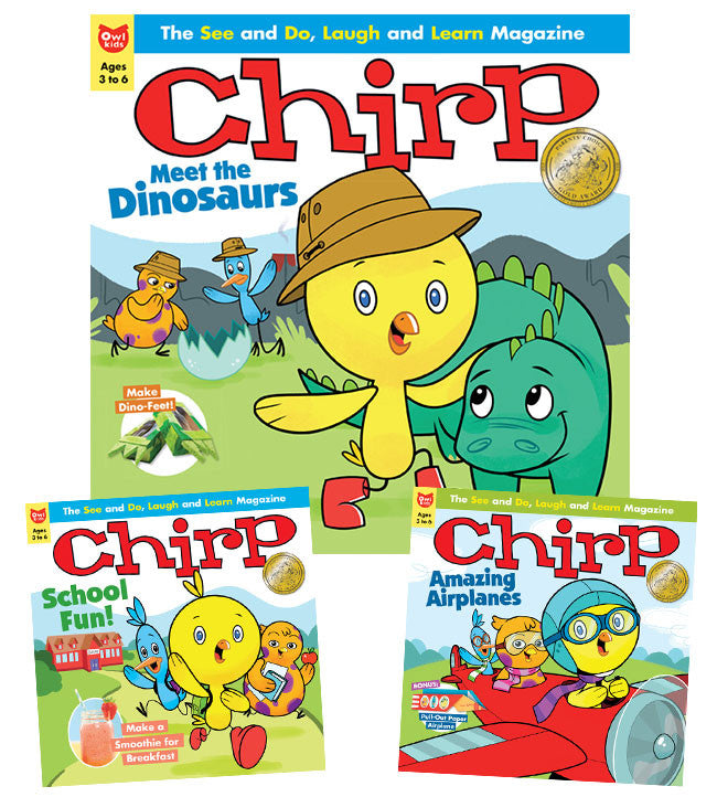 Chirp Magazine: ages 3-6 - Owlkids - Reading for kids and literacy resources for parents made fun. Magazines helping kids to learn. - 1